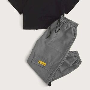 Drawstring Cargo Joggers